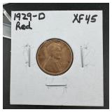 1929-D Lincoln Wheat Cent ï¿½ Red