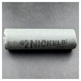 Vintage $2 Nickel Roll Better Date End Coins ï¿½ 40