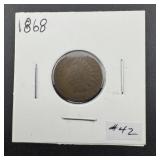 1868 Indian Head Penny