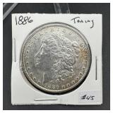 1886 Morgan Silver Dollar (Toning)
