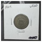 1869 Shield Nickel