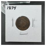 1874 Indian Head Cent