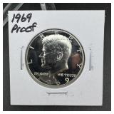 1969 Kennedy Half Dollar Proof - 40% Silver