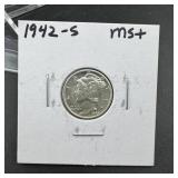 1942-S Mercury Silver Dime ï¿½ High Grade