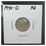 1940-D Mercury Silver Dime