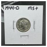 1944-D Mercury Silver Dime ï¿½ High Grade