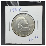 1948 Franklin Silver Half Dollar