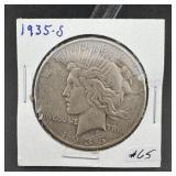 1935-S Peace Silver Dollar