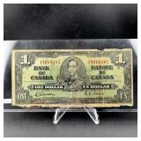 1937ï¿½Vintageï¿½Canadaï¿½$1ï¿½billï¿½/Coyne/Towersï¿½&ï¿½depict