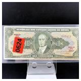 Vintage 10 Brazil Note Series 3592a