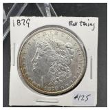 1879 Morgan Silver Dollar (Reverse toning)