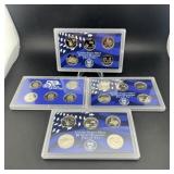 (4) 2004 5-quarter Proof Set Coins