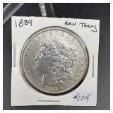 1889 Morgan Silver Dollar  - Reverse toning!