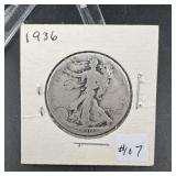1936 Walking Liberty Half