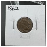 1862 Indian Head Cent