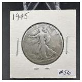 1945 Walking Liberty Half