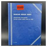 Partial Book Indian Head Cents With Som Semi And K