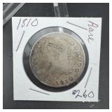 1810 Capped Bust Half Dollar ï¿½ Early U.s. Silverd.