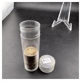 Tube of 23 Mercury Dimes (all w/clear dates)