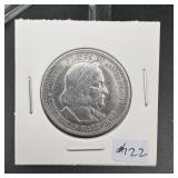 1892 Columbian Exposition Commemorative Silver Hal