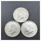 (3) Kennedy Half Dollars ï¿½ 40% Silver