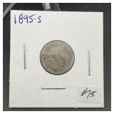 1895-S Barber Dime - Key date!