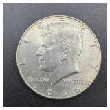 1966 Kennedy Silver Half Dollar