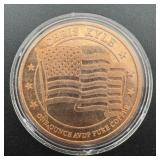 1 oz Copper Round Chris Kyle Foundation Frog Desig
