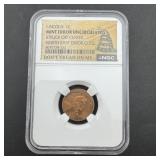 Lincoln Cent Mint Error Ngc Struck Off Center