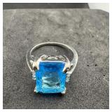 Blue Stone Ring Size 10