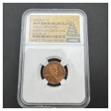 Lincoln Cent Mint Error Ngc Struck Off Center