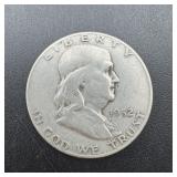 1952-d Franklin Silver Half Dollar