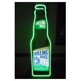 Rolling Rock Beer Bottle Neon Sign