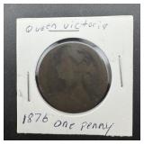 1876 Queen Victoria Penny