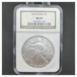 2004 American Silver Eagle Ngc Ms69