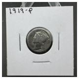 1919-p Mercury Dime Silver