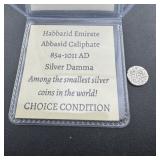 Habbari Emirate Abbasid Caliphate Silver Damma