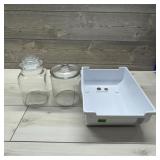 Glass Canister & Storage Bin Lot