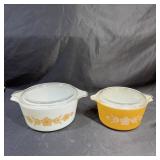 (2) Pyrex Casserole Dishes W/ Glass Lids