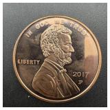 1 Oz. .999 Copper Round