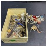 Vintage Costume Jewelry Lot W/ Watches Lot