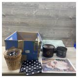 Assorted Household Decor & Storage Lot