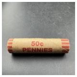 Wheat Cent Roll -unsearched Wheat Cent End Coin