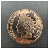 1 Oz. .999 Copper Round