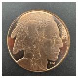 1 Oz. .999 Copper Round