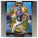 Zay Flowers Blue Select Football Card #32/99