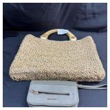 Straw Handbag With Wallet
