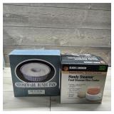 Stoneware Bundt Pan & Black & Decker Handy Steamer