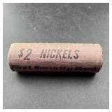 Vintage $2 Nickel Roll Lot W/ Better Ends