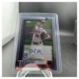 David Festa Rookie Topps Chrome Autograph Baseball